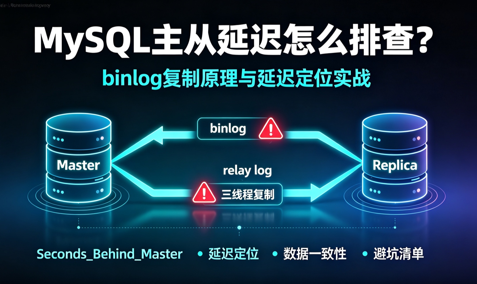 主从延迟一小时？从binlog复制原理到延迟根因定位的完整排查