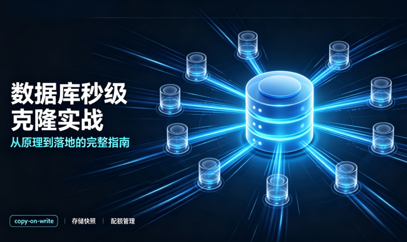 开发天天要环境？秒级克隆数据库分支，环境交付从半天变秒级