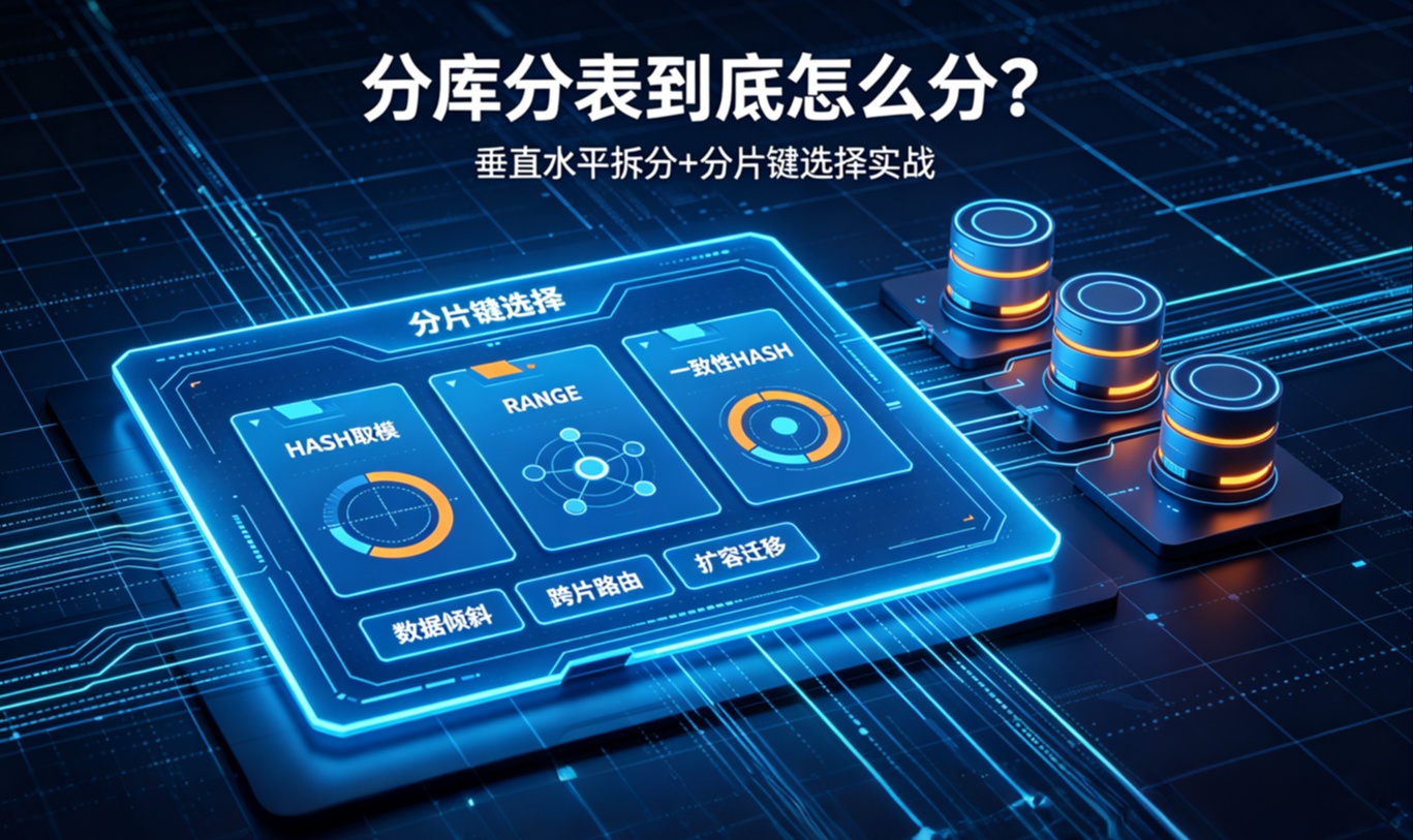 单表几千万行慢查询？分库分表的拆分策略与分片键设计全解