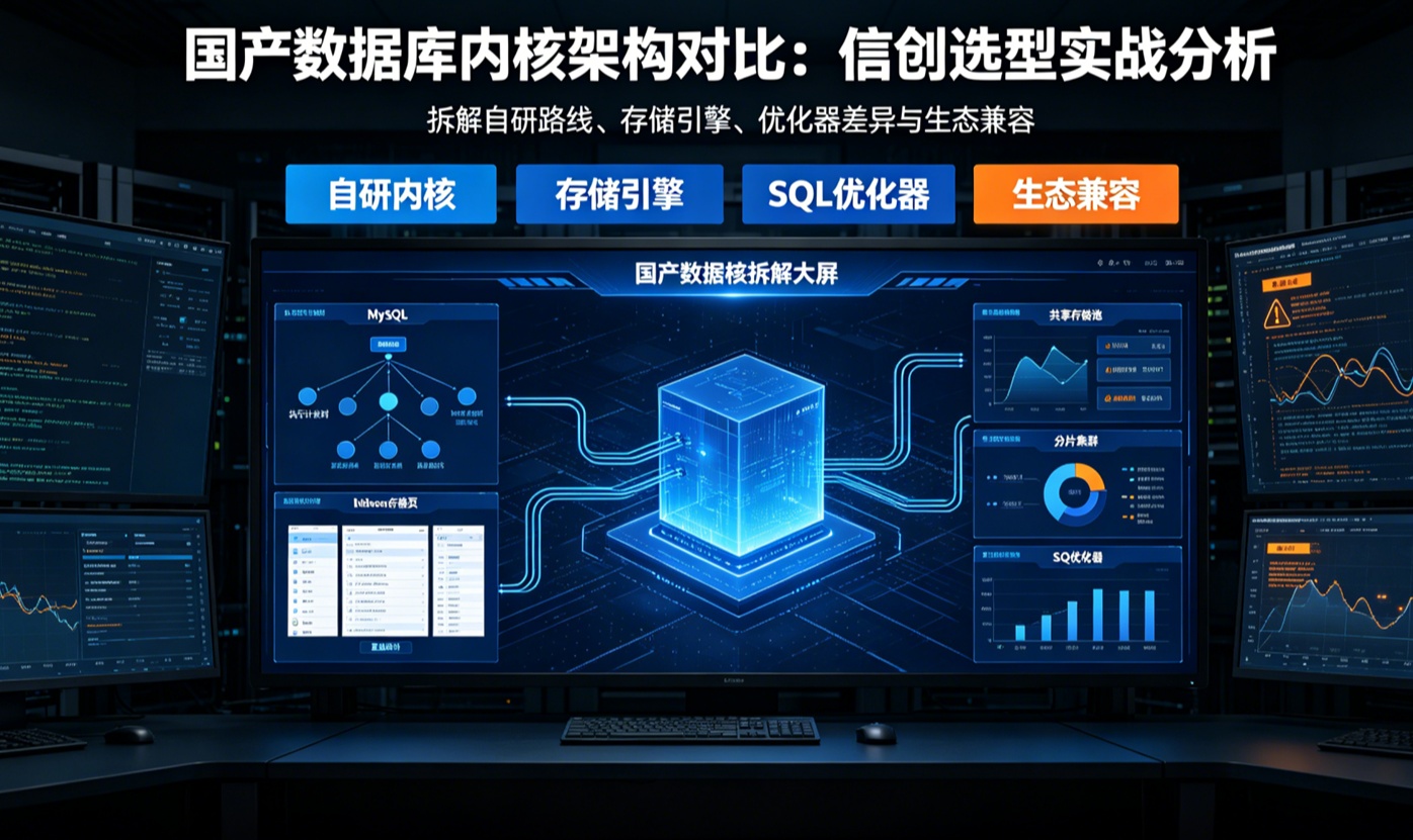 信创数据库选型实战：订单管理系统内核架构对比与迁移经验