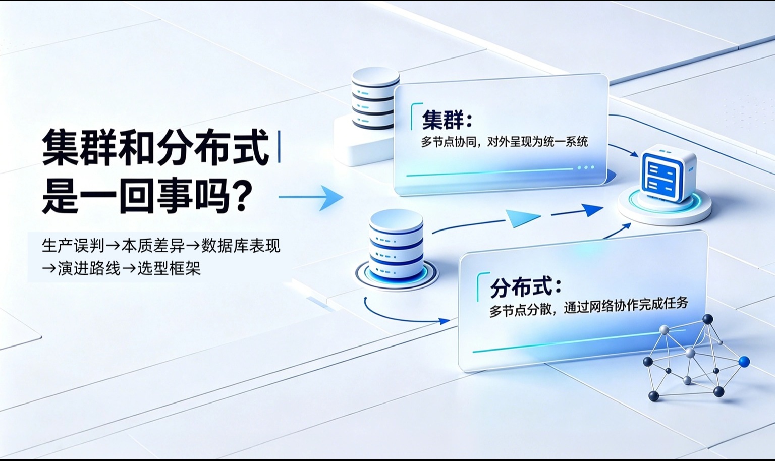集群与分布式架构差异分析：主从延迟、分片策略与共享存储实战