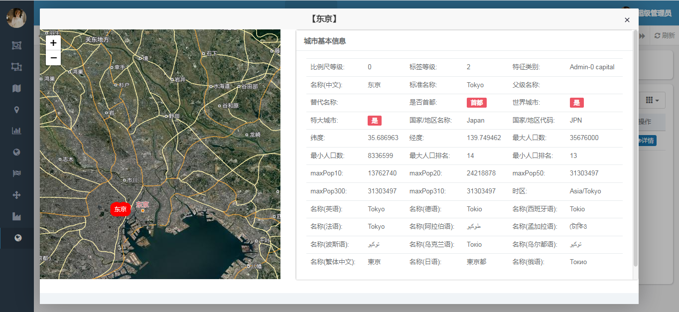 东京城市信息详情