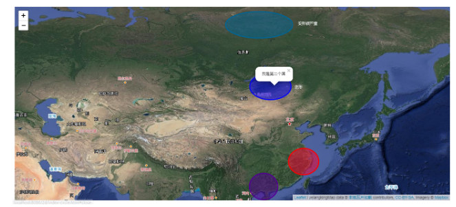 中高纬度地区圆可视化效果