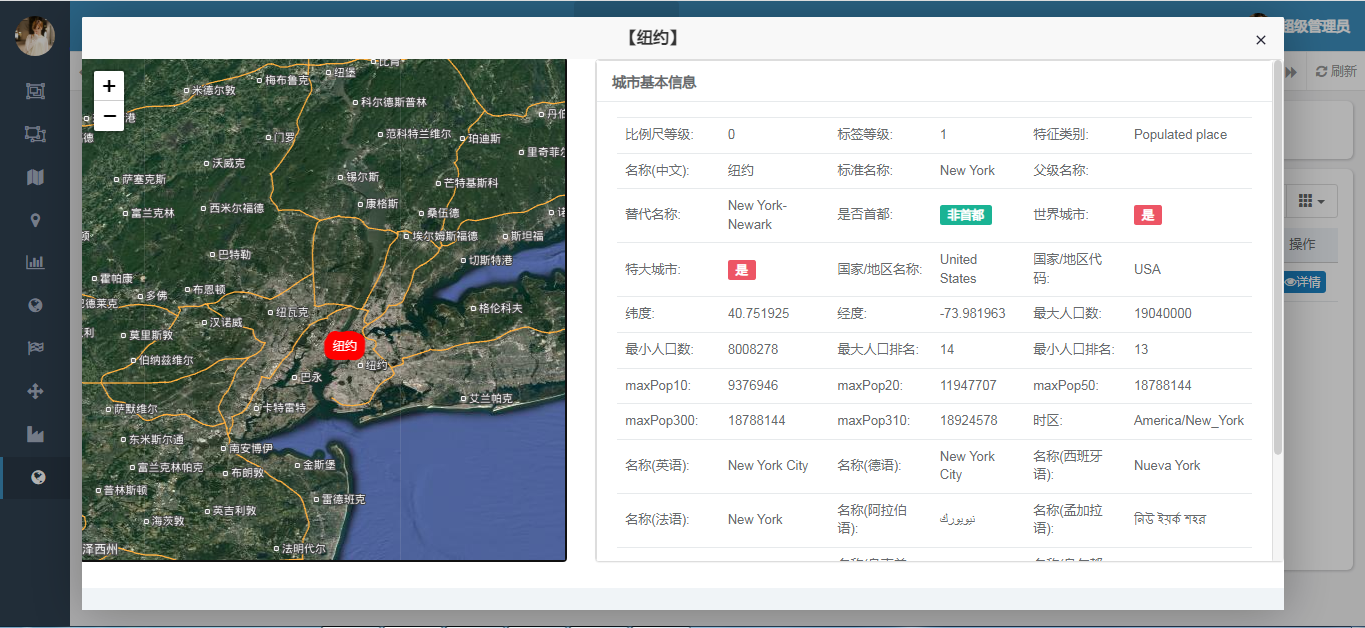 纽约城市信息详情