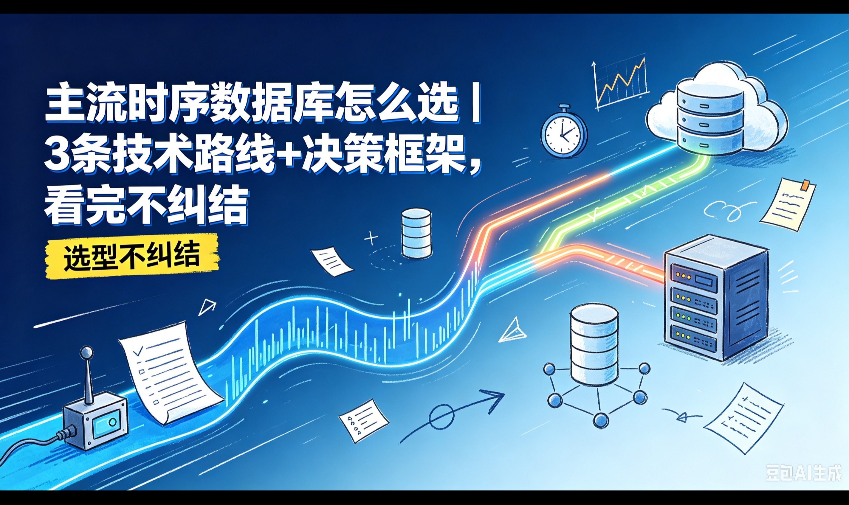 主流时序数据库选型指南：3条技术路线+5款产品，一篇搞定