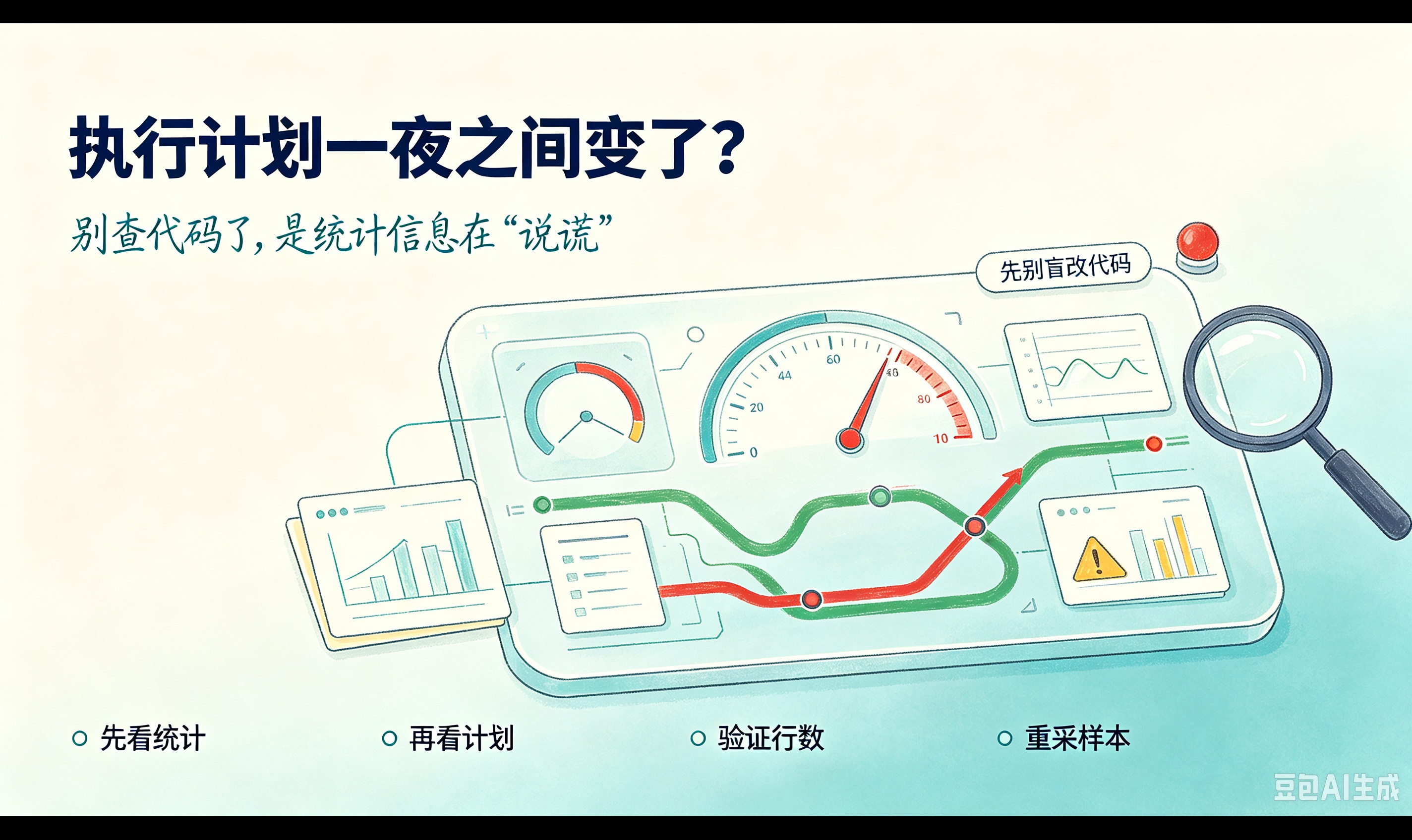 执行计划一夜之间变了？别查代码了，是统计信息在"说谎"