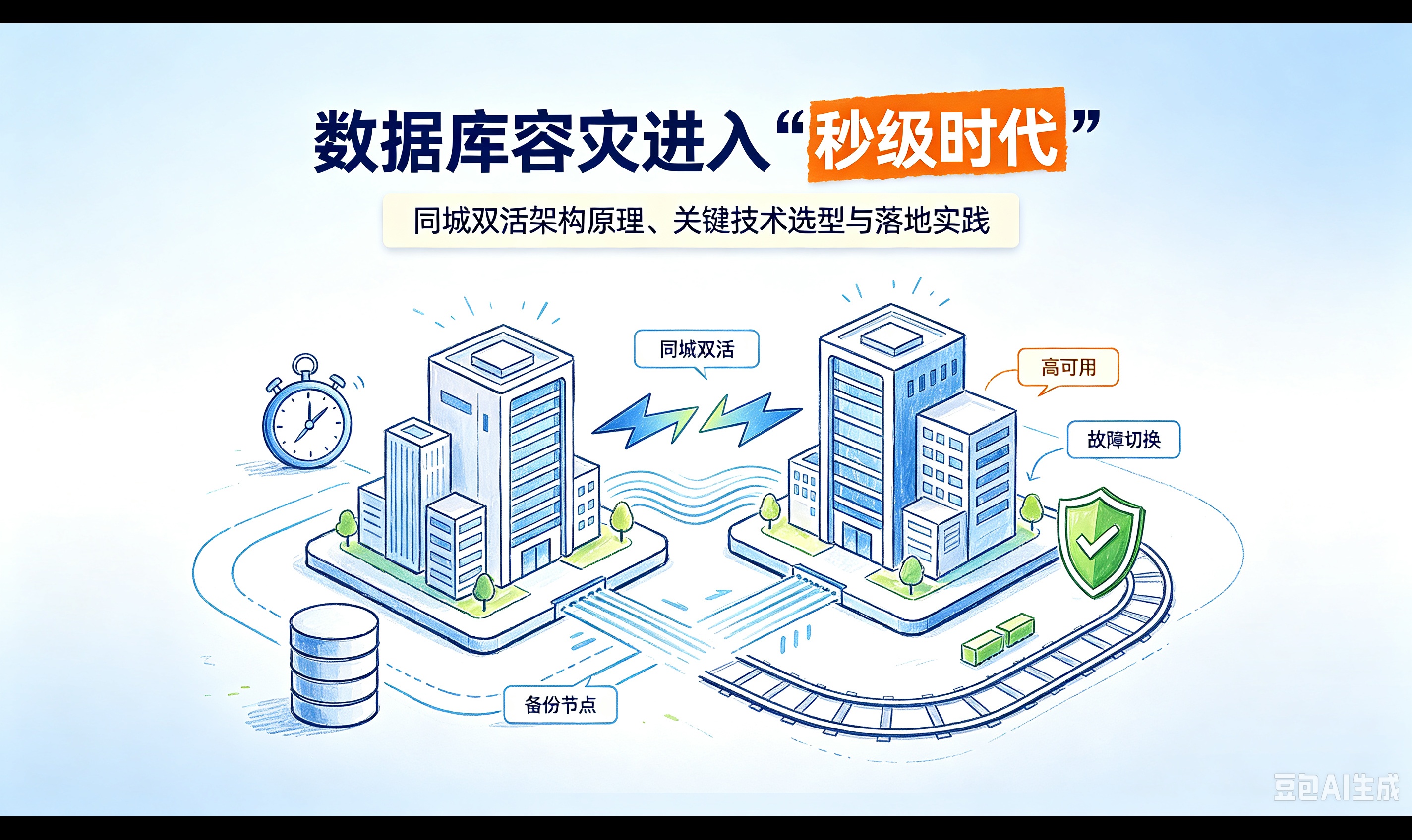 数据库容灾进入&ldquo;秒级时代&rdquo;：同城双活架构原理、关键技术选型与落地实践