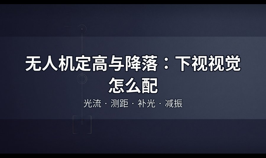 无人机下视视觉的定高与降落引导：硬件组合、量程匹配与冗余设计