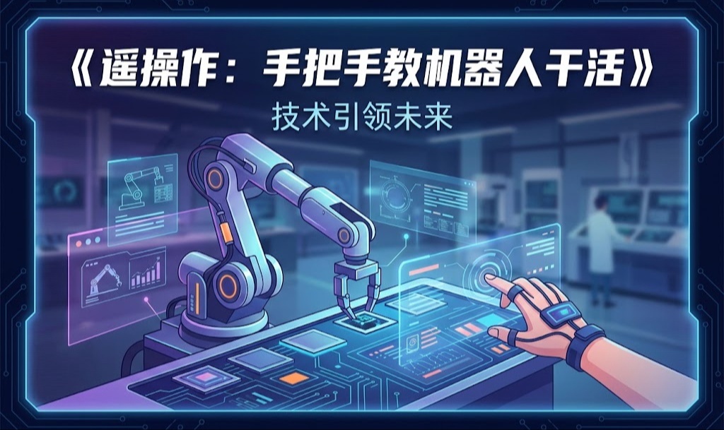遥操作：手把手教机器人干活