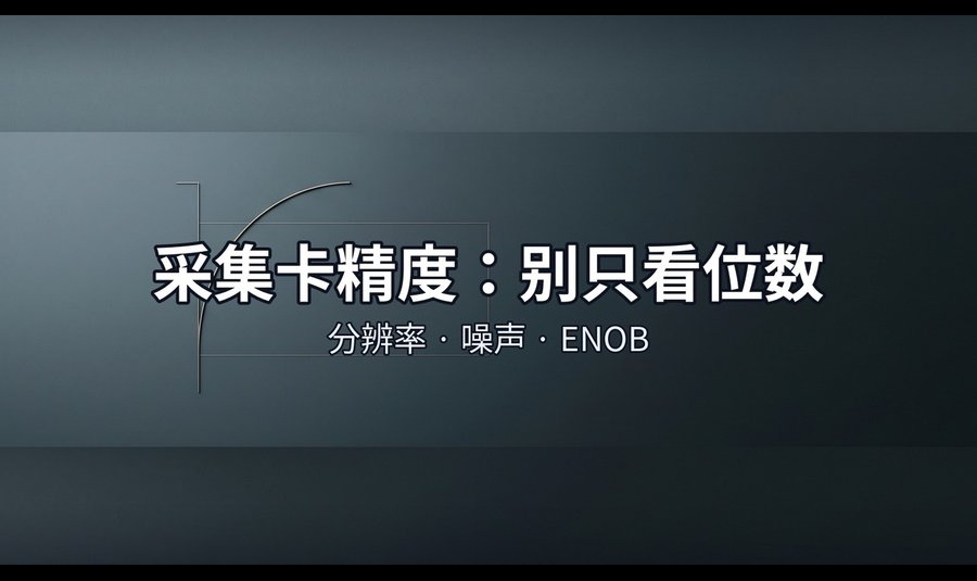 标称位数只是台阶：数据采集卡精度该看的三个指标，与一套反推噪声预算的方法