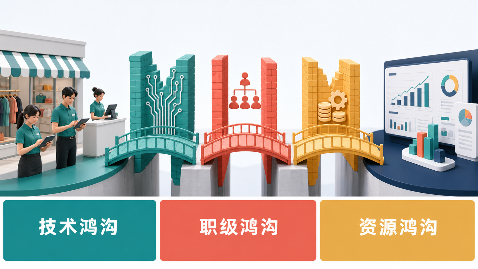 技术鸿沟、职级鸿沟与资源鸿沟