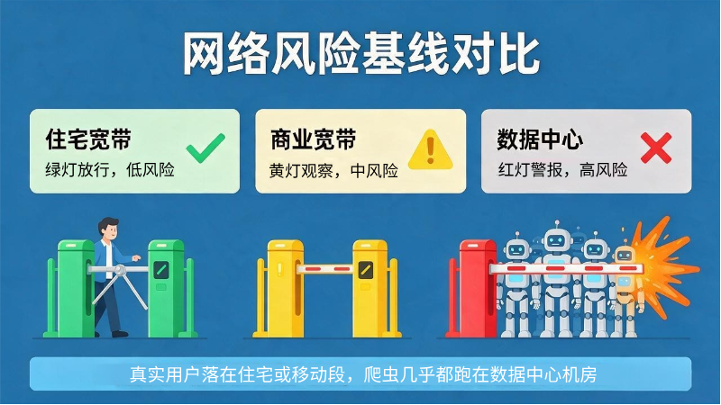 三种网络类型的风险基线对比图
