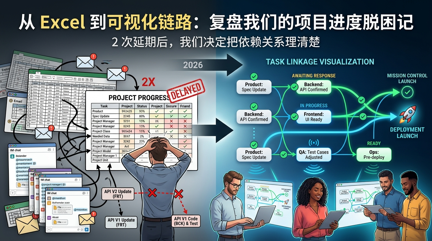 告别Excel孤岛：一款任务链路可视化工具带来的真实改变
