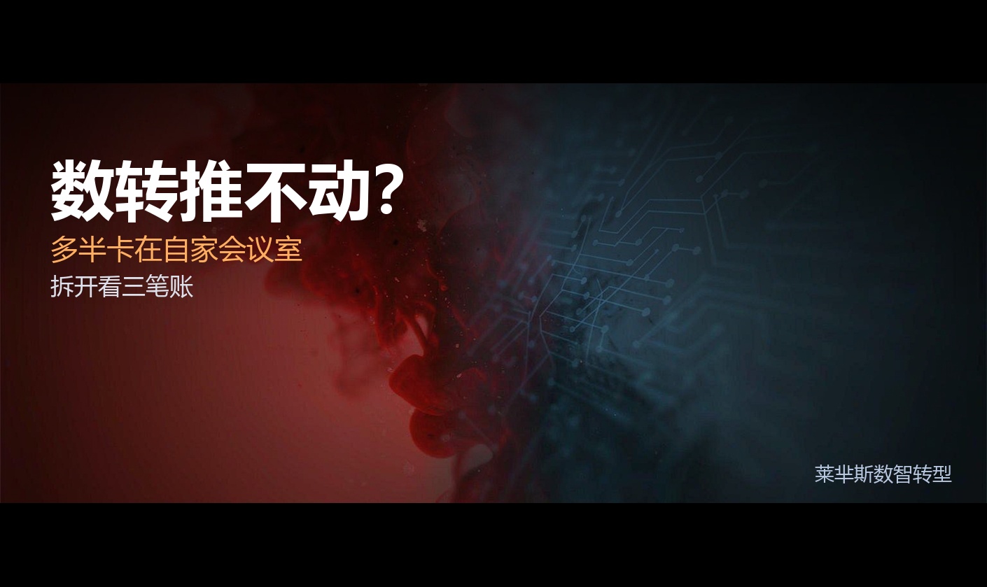 一句"我们好几个系统了"，卡住过多少数转项目