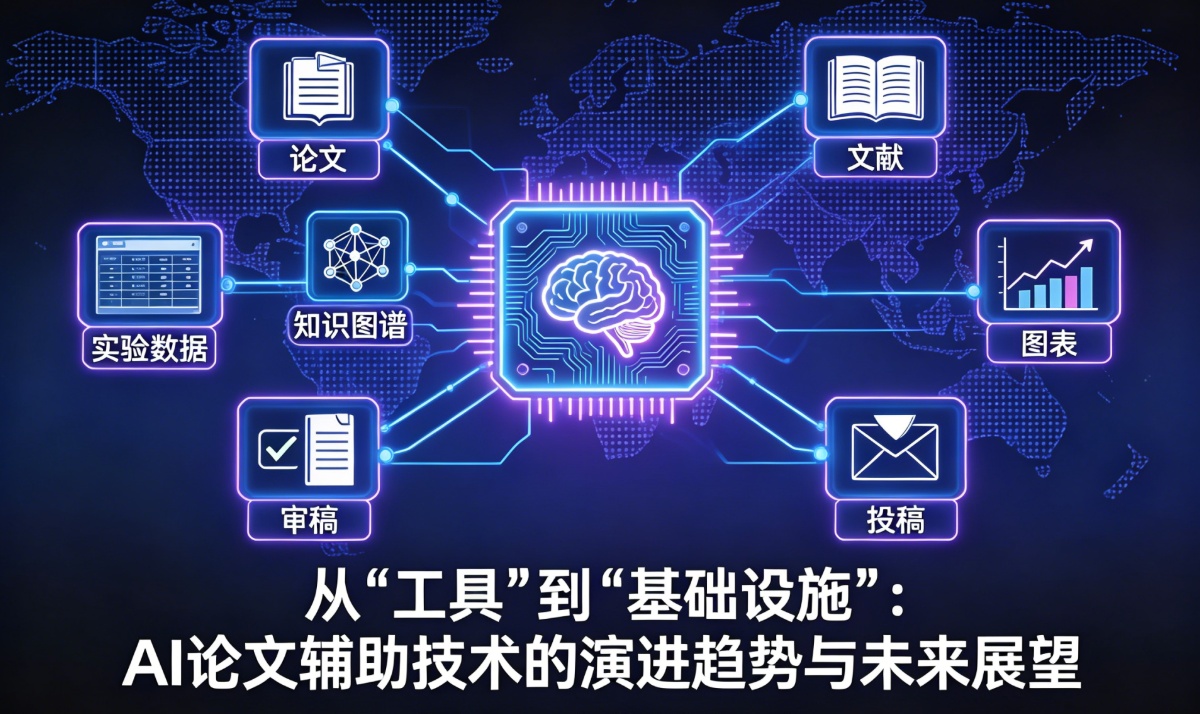从&ldquo;工具&rdquo;到&ldquo;基础设施&rdquo;：AI论文辅助技术的演进趋势与未来展望