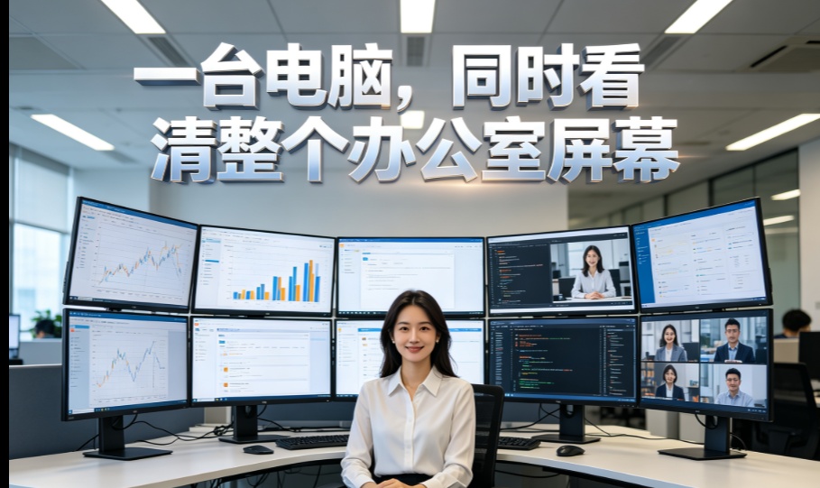 一台电脑，同时看清整个办公室屏幕：聊聊我接触的多屏监控软件系统