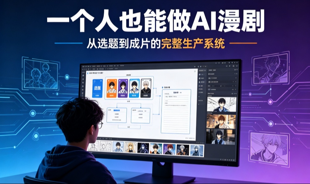 一个人也能做AI漫剧：从选题到成片的完整生产系统