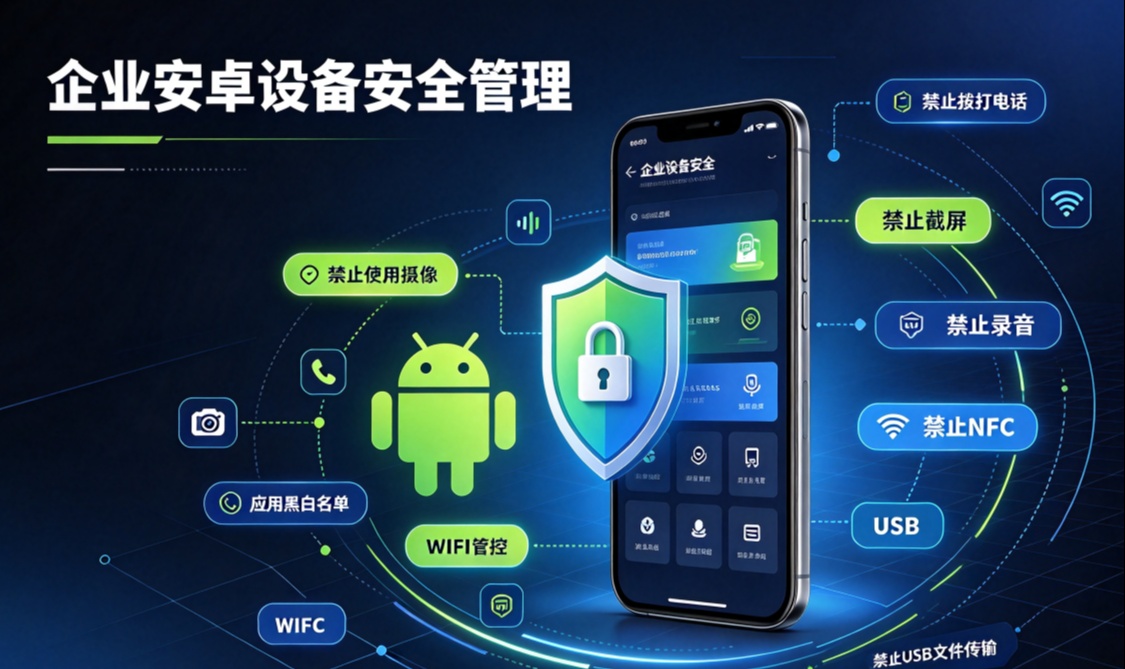 企业安卓设备安全管理：四大管控功能，守护手机终端安全