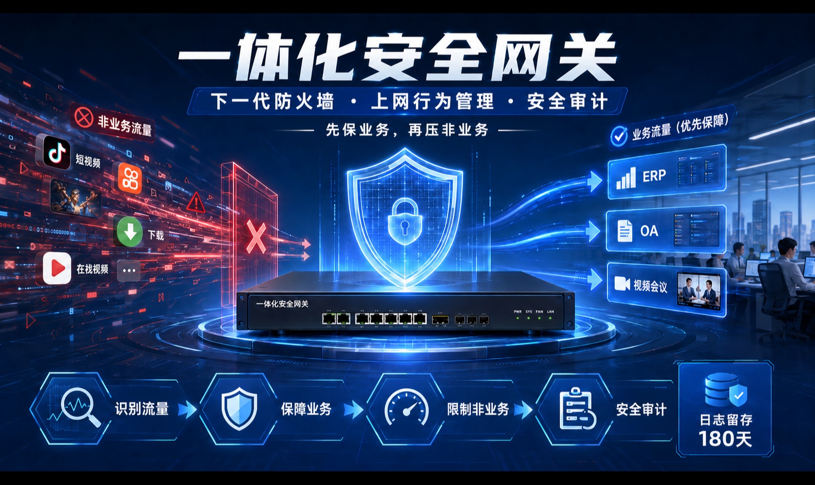 NGFW＋行为管理＋审计三合一：一体化网关的应用实操