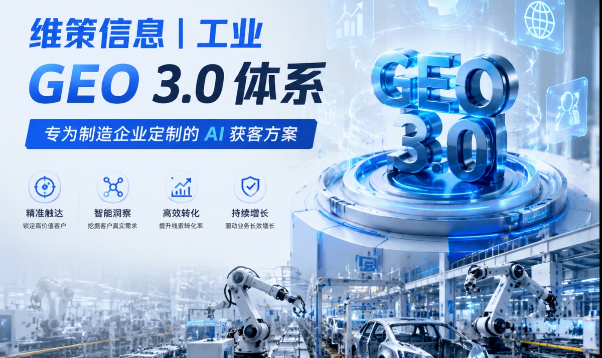 维策信息工业 GEO 3.0 技术实践：基于 RAG 架构的制造企业知识图谱构建与 AI 收录优化