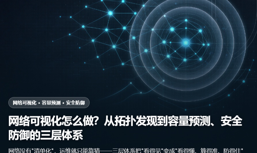 网络可视化怎么做？从拓扑发现到容量预测、安全防御的三层体系