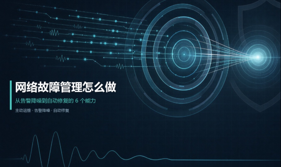 网络故障管理怎么做？从告警降噪到自动修复的6个能力