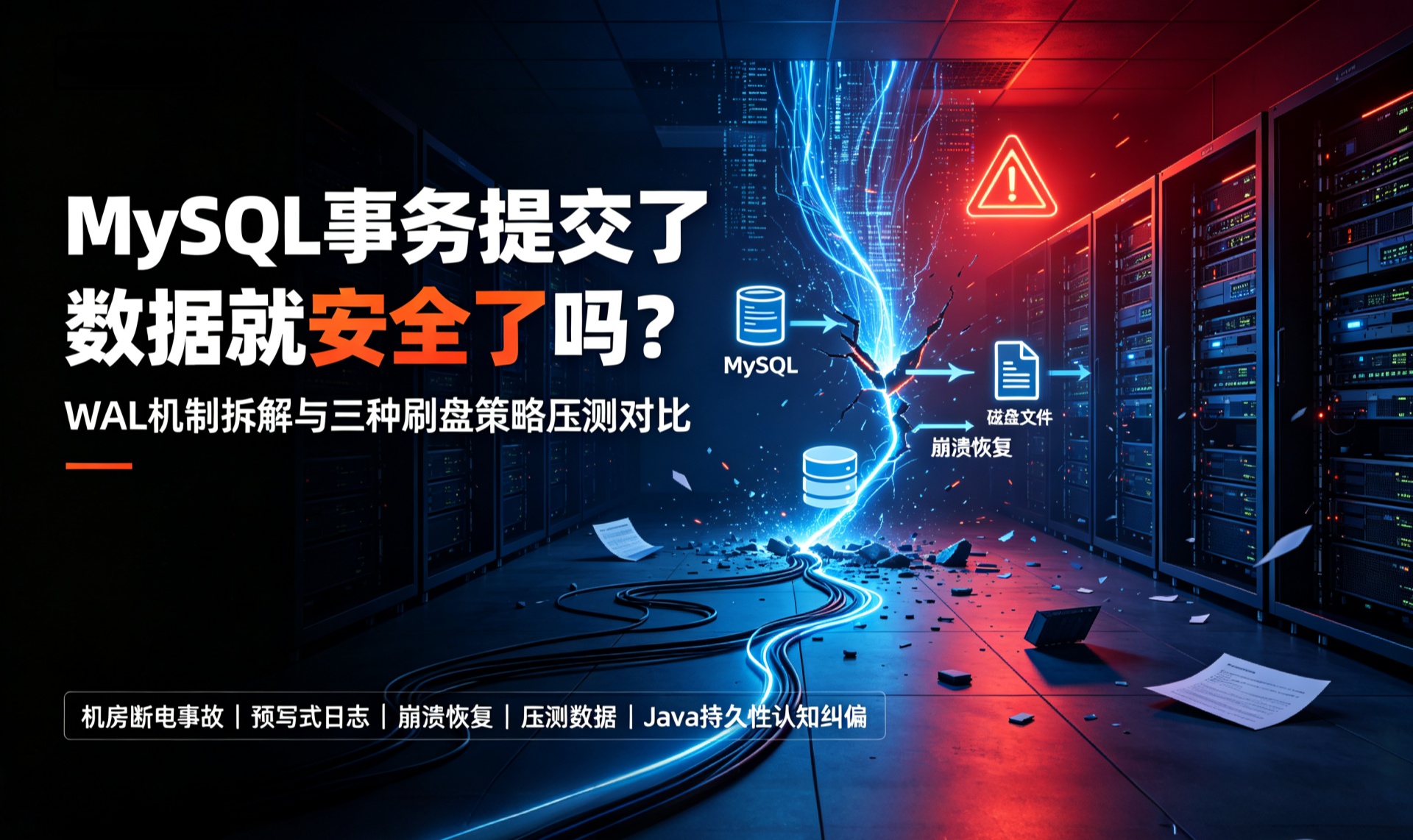 数据库持久性保障机制：WAL预写日志原理、刷盘策略对比与崩溃恢复推导