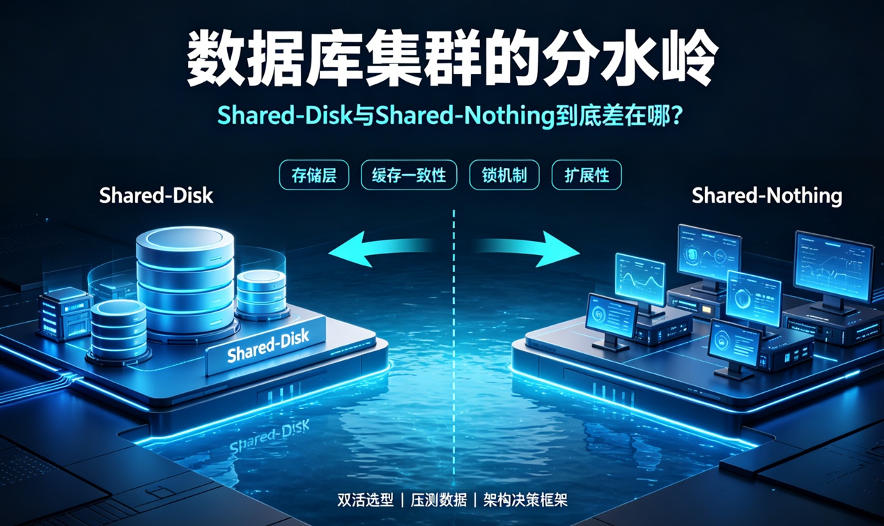 两地三中心双活怎么选？Shared-Disk与Shared-Nothing底层原理与压测对比
