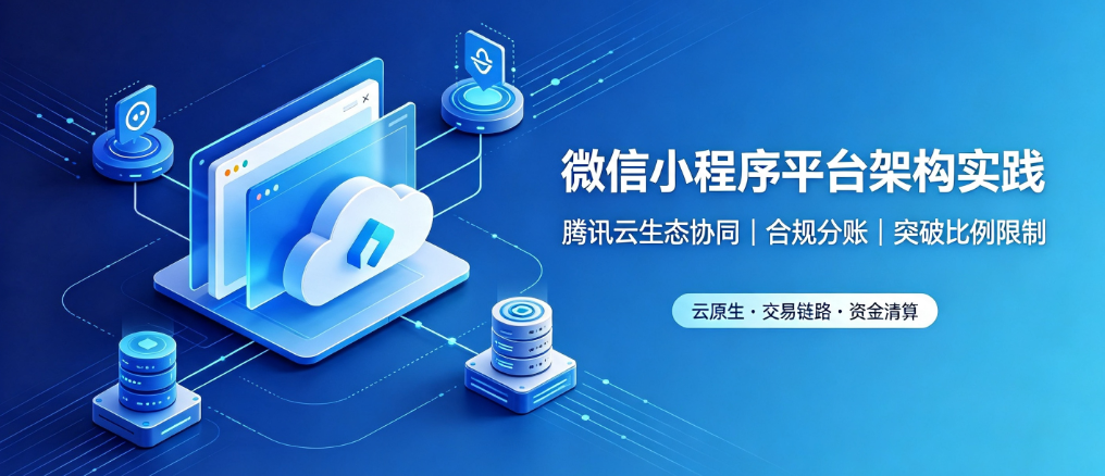 微信小程序平台架构实践：依托腾讯云实现生态深度适配，合规化解原生分账比例约束