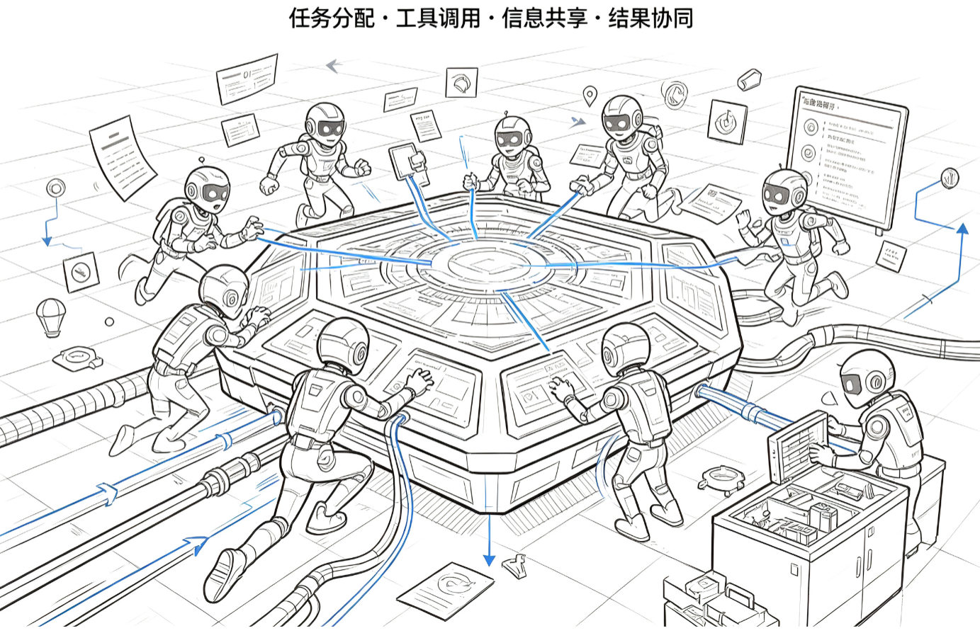 一个可交付的智能体协作空间，至少要解决这四个现场问题