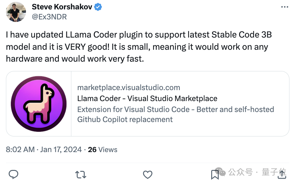 Modu Code Stability Stability AI开年首个大模型:专写代码,支持18种编程语言,上下文100K,苹果笔记本离线就能跑-腾讯云开发者社区-腾讯云