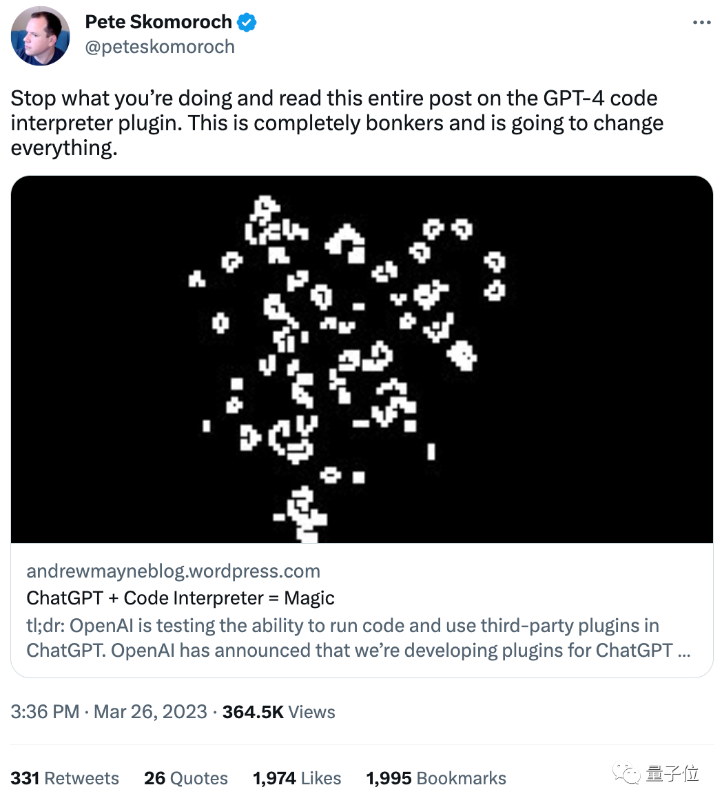 ChatGPT能自己跑代码了：提需求直接输入运行结果，网友内测后直呼“魔法”-腾讯云开发者社区-腾讯云