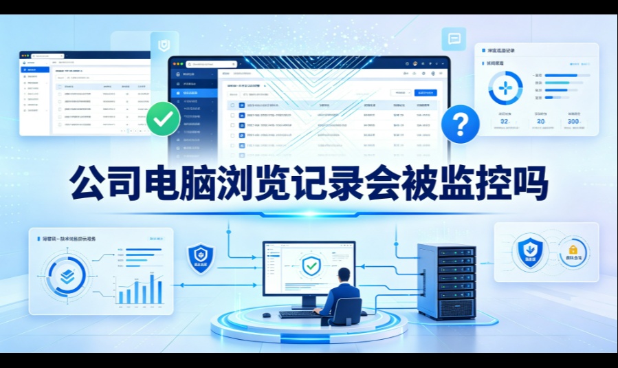 公司电脑浏览记录会被监控吗：四个存放点各自能看到什么