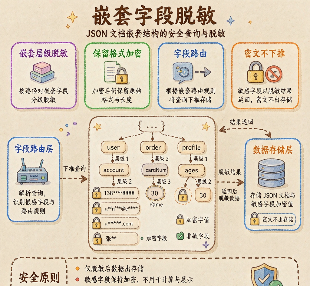 嵌套脱敏结构