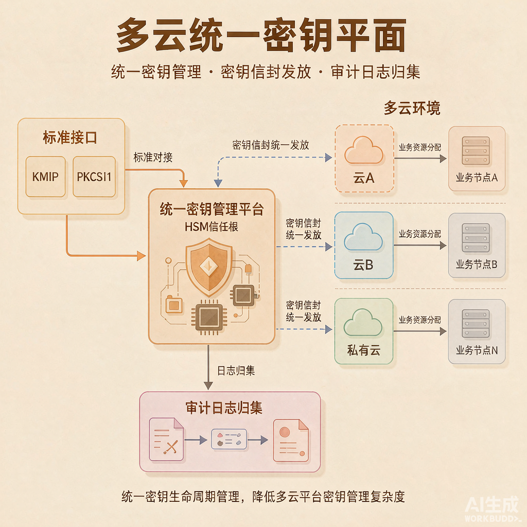 图2：多云统一密钥平面架构