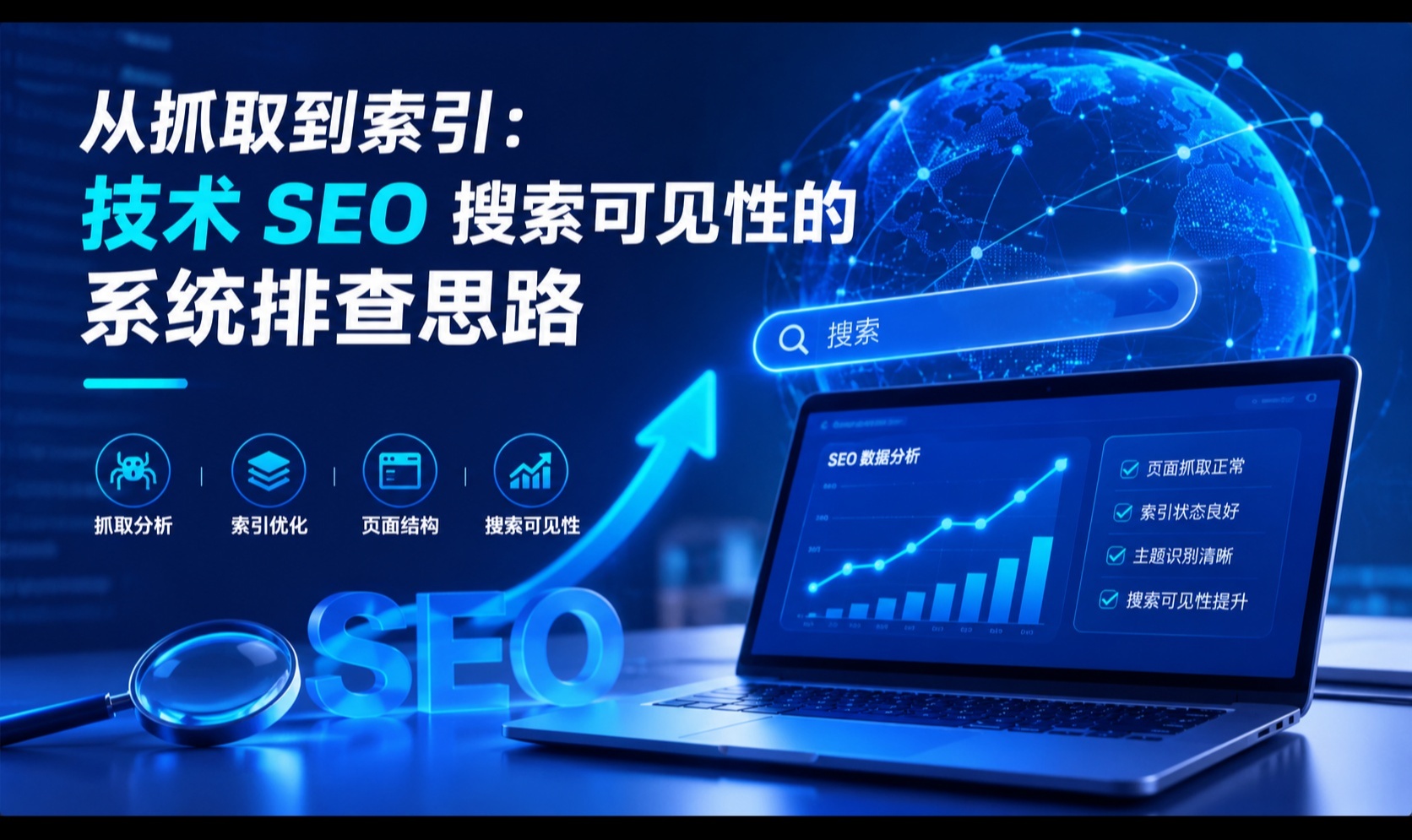 网站页面从抓取到索引的技术排查方法