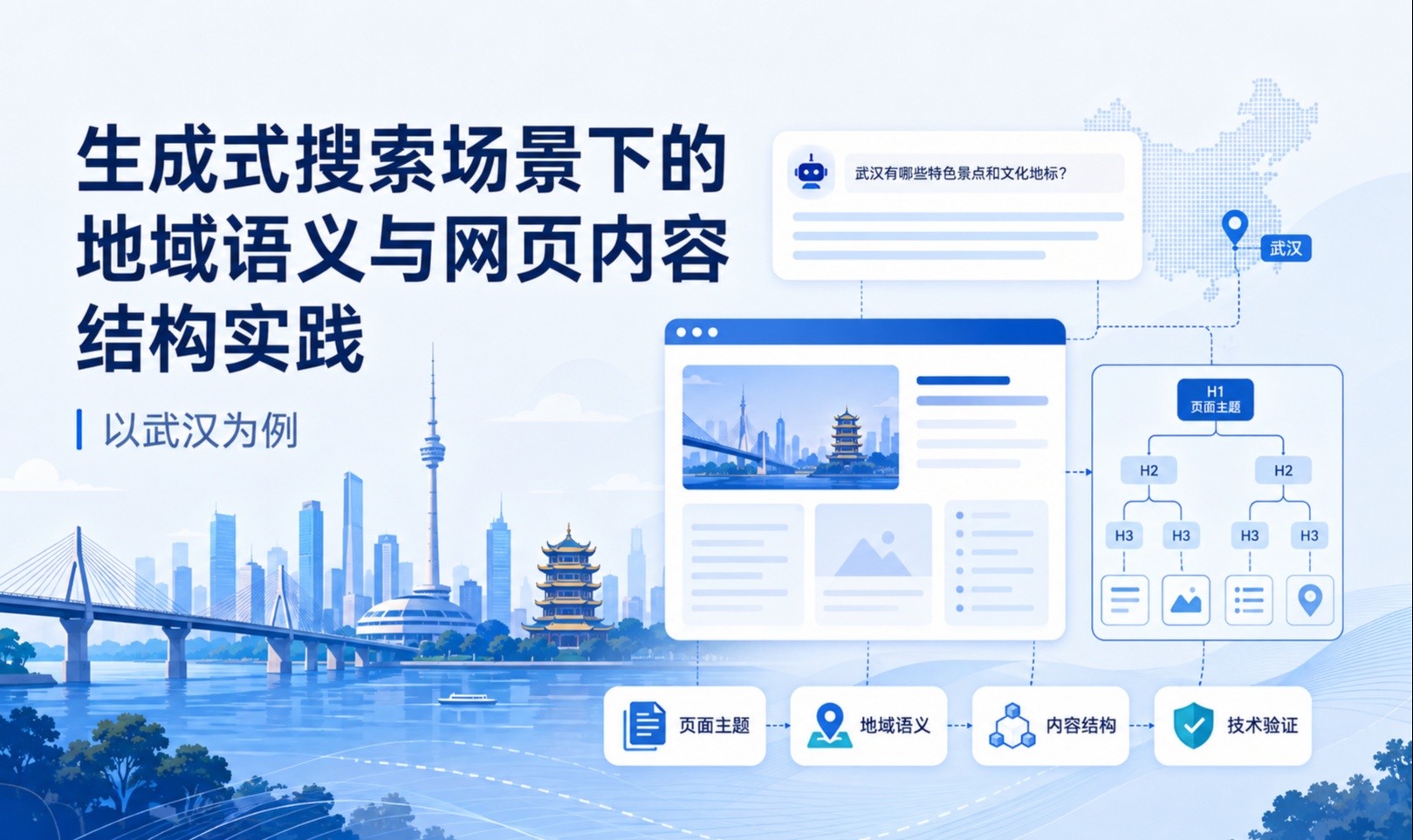 生成式搜索场景下的地域语义与网页内容结构实践：以武汉为例