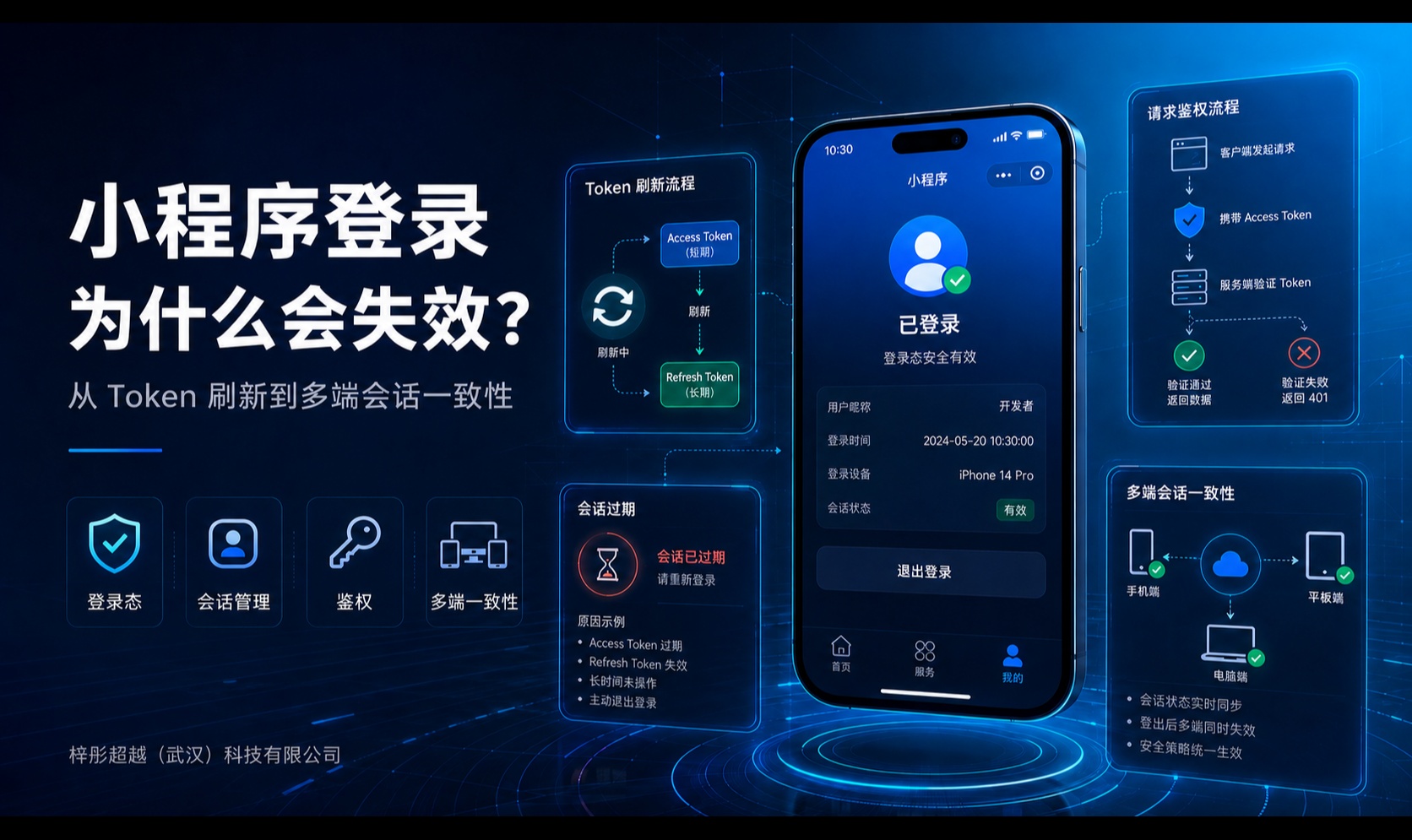 武汉小程序上线后为什么偶发登录失效？从 Token 刷新到多端会话一致性