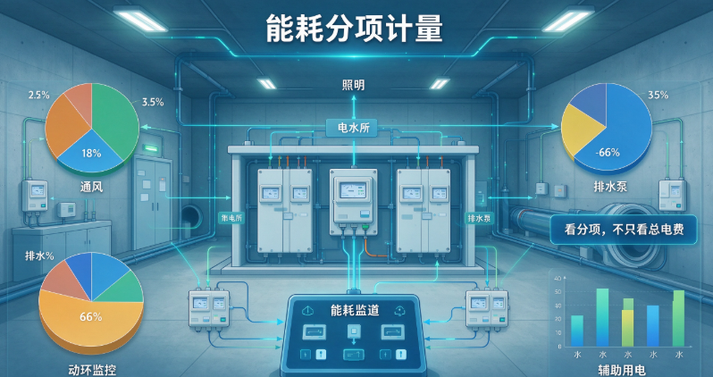管廊一年电费多少算正常？能耗监测分项计量告诉你