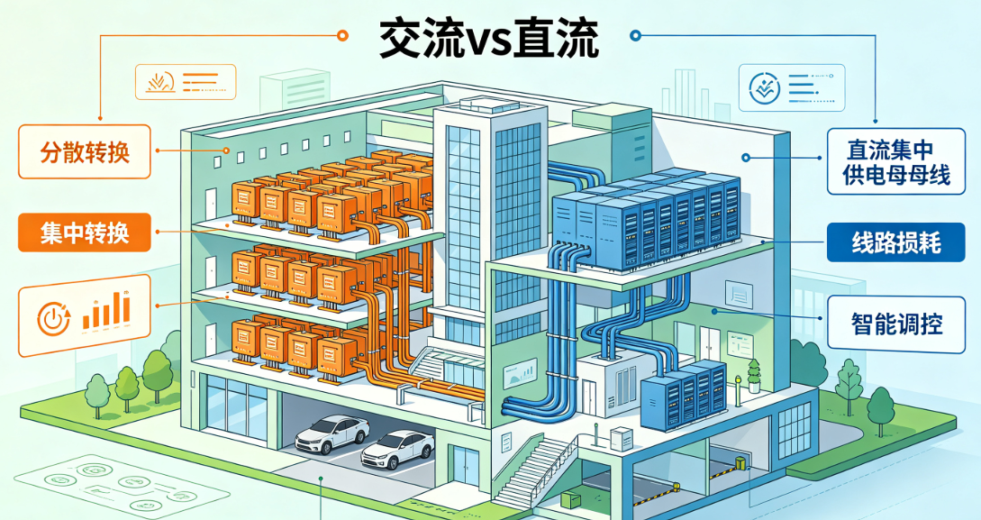 办公园区节能新方案！直流照明对比交流照明到底强在哪？