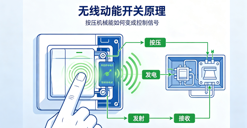 不用布线不用电池！无线动能开关的工作原理与真实应用边界