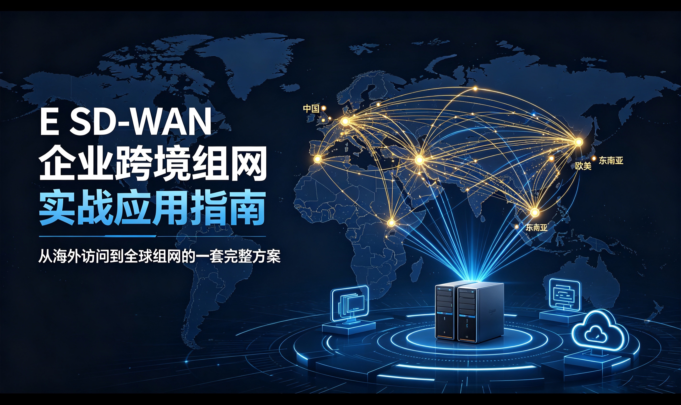 E SD-WAN 企业跨境组网实战应用指南：从海外访问到全球组网的一套完整方案