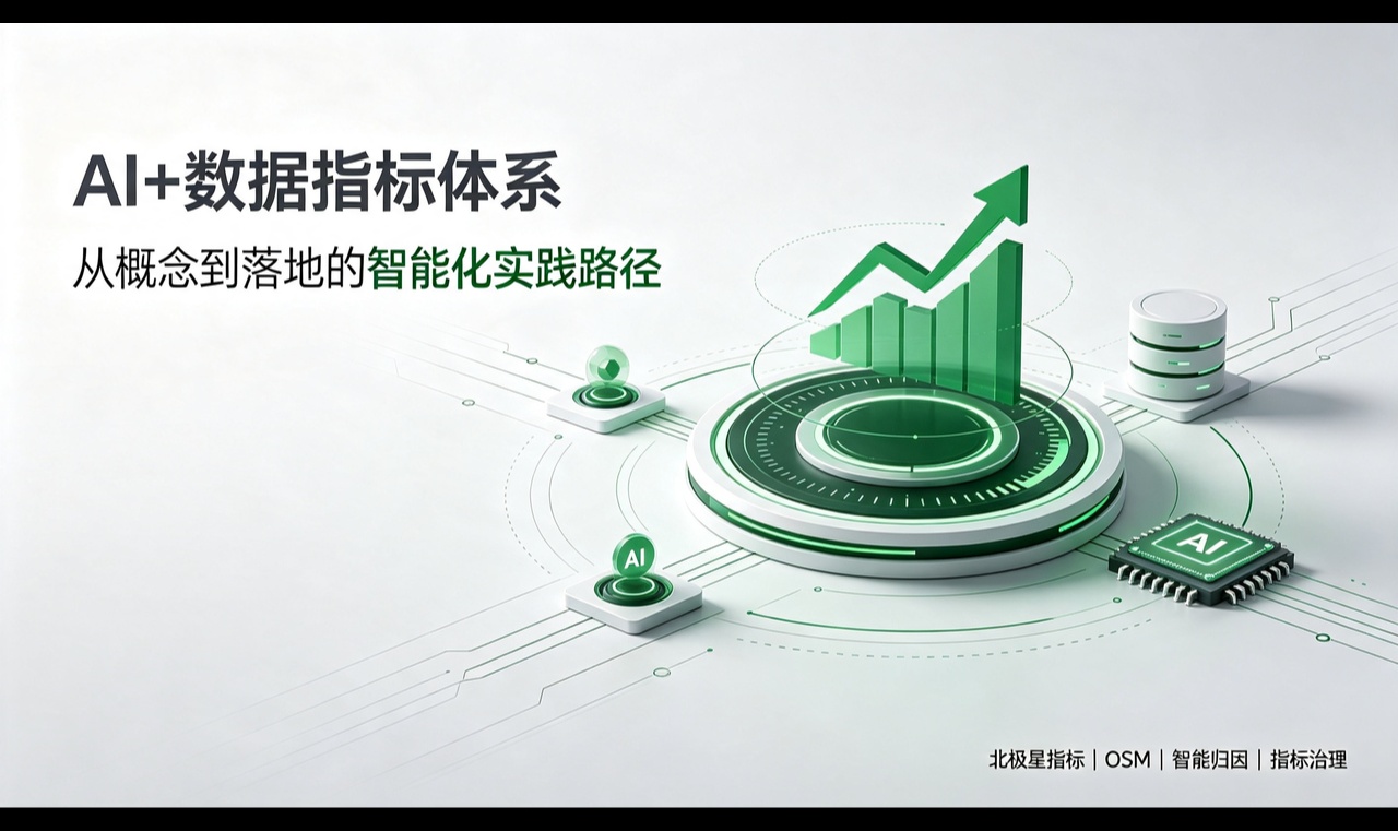 AI+数据指标体系能做什么？从概念到落地终于说全了！