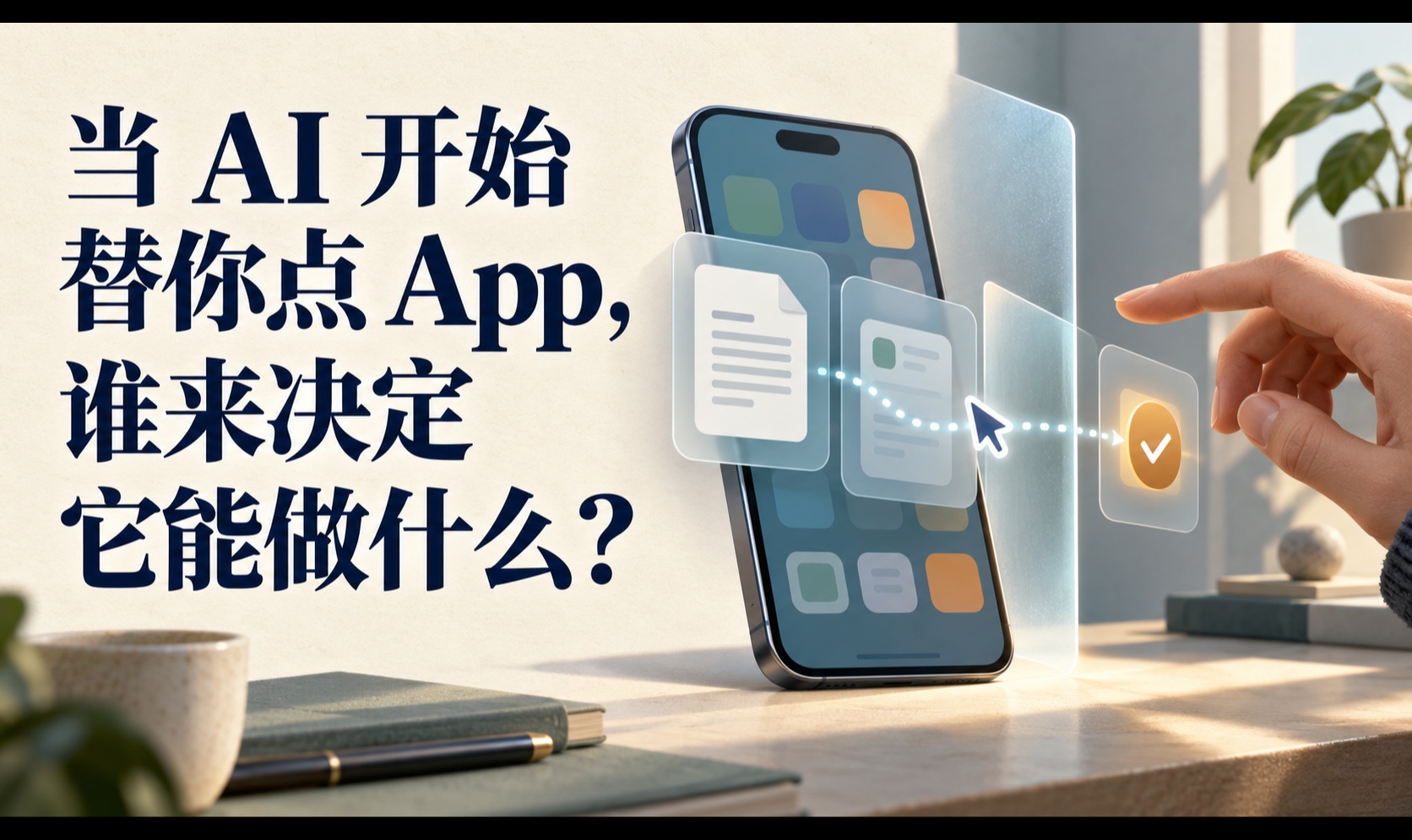 当 AI 开始替你点 App，谁来决定它能做什么？
