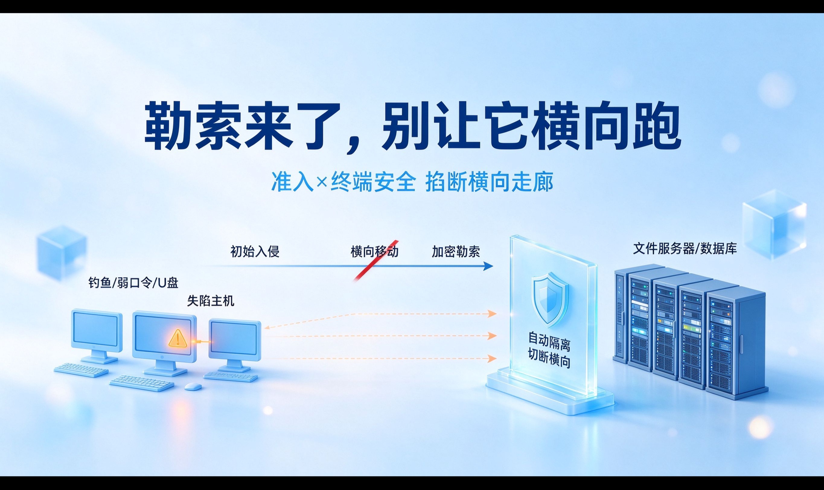 勒索软件横向移动的管控配置实践：用准入与终端安全把