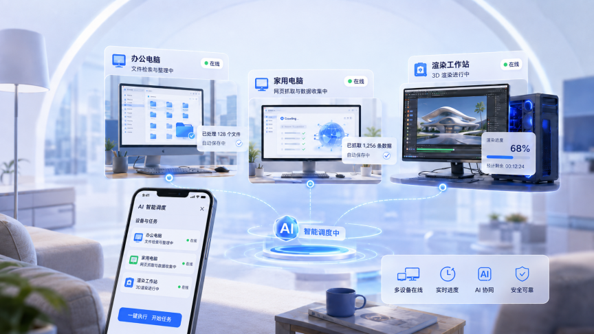 AI Agent 融合远程控制成趋势：ToDesk AI 让手机远控多台电脑