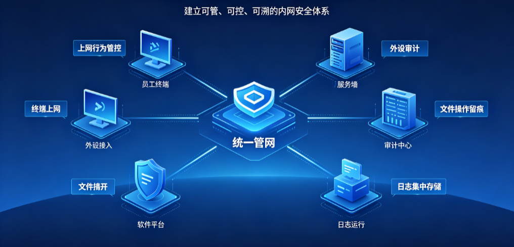 统一规范办公网络使用行为，完善企业信息留存机制