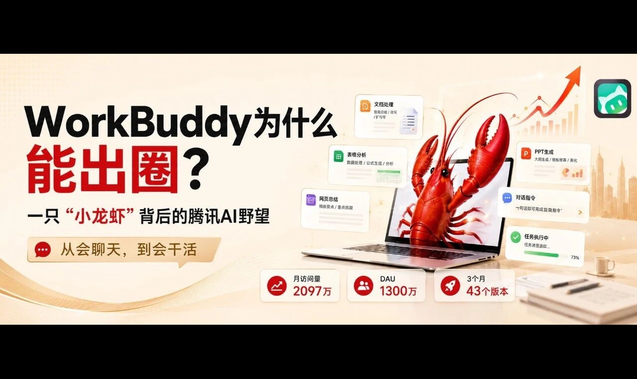 WorkBuddy为什么能出圈？一只"小龙虾"背后的腾讯AI野望