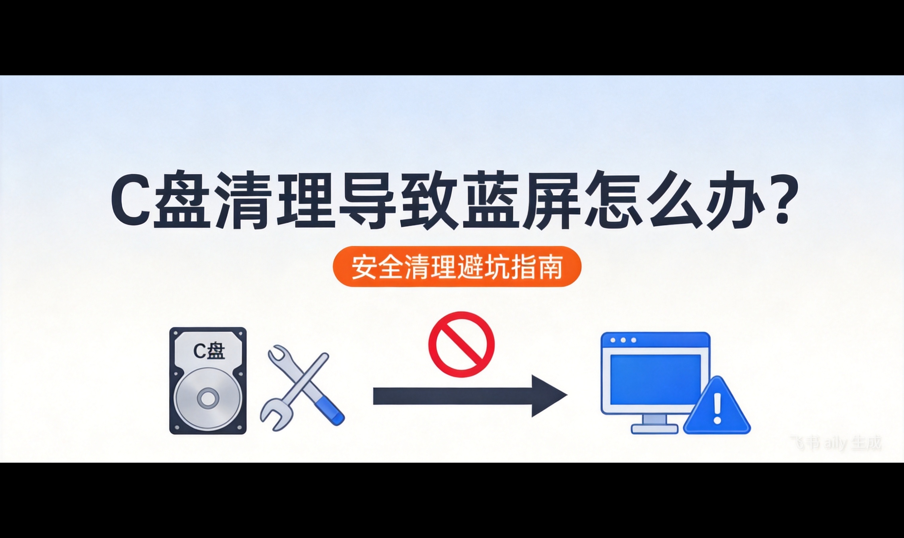 清理C盘后电脑蓝屏了？这些文件千万别碰