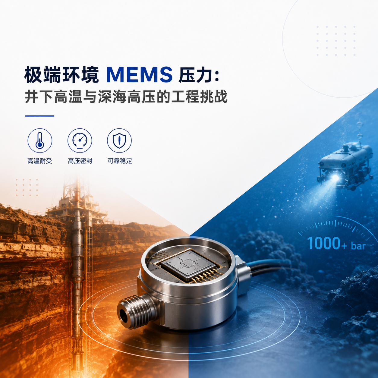 极端环境 MEMS 压力：井下高温与深海高压的工程挑战